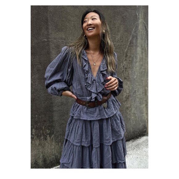 New! Rare JEN’S PIRATE BOOTY Moon Maxi Ruffled Midi Dress - Picture 8 of 12